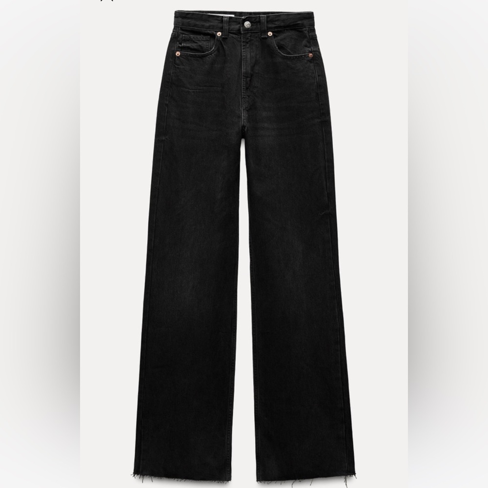 Zara High-Rise Wide Leg Jeans